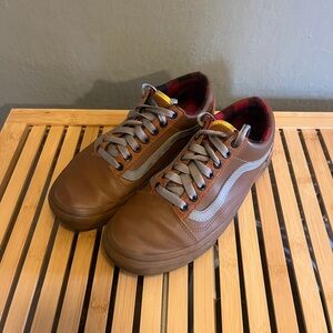 Vans Brown and Gray Sneakers